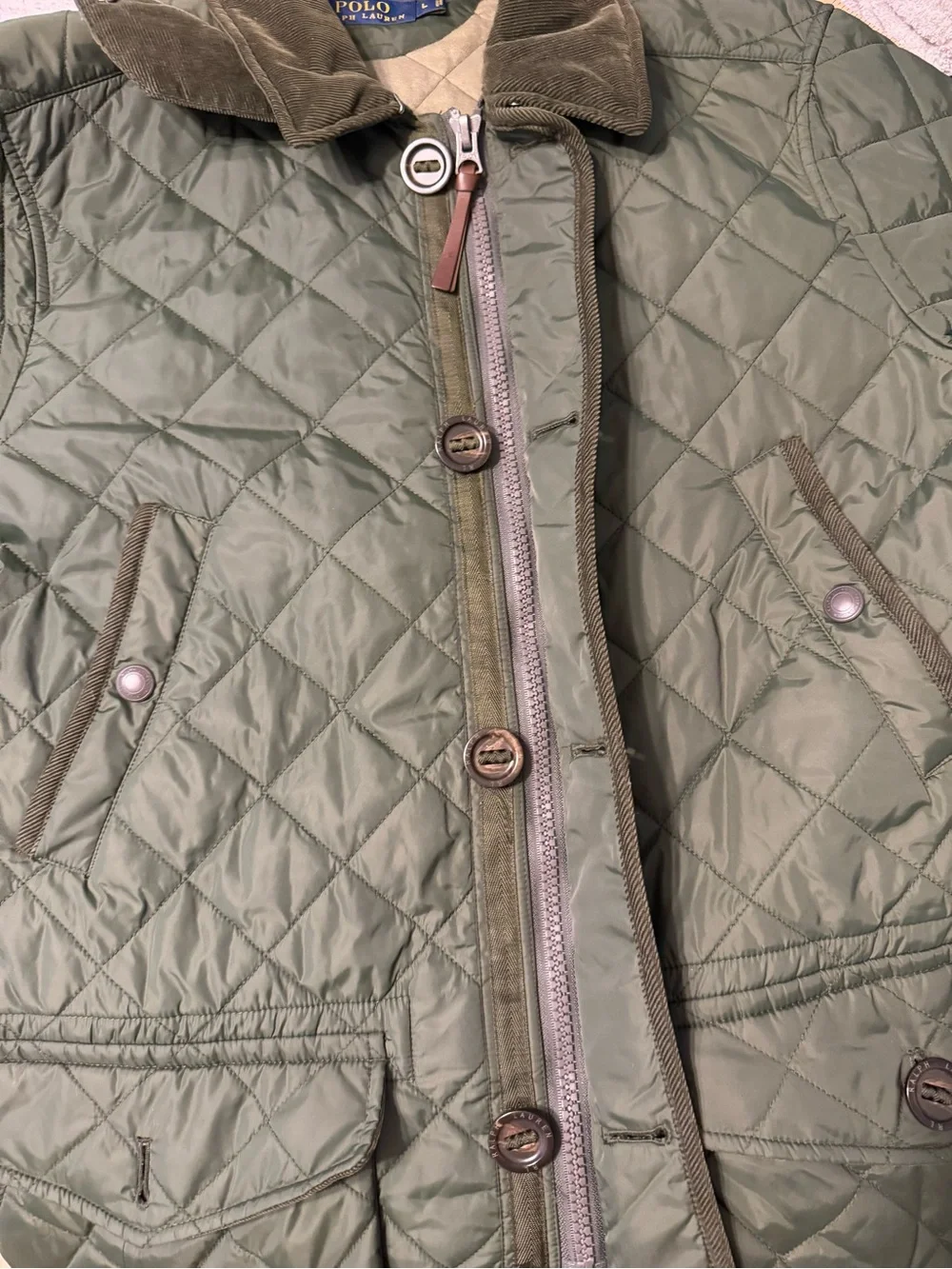 POLO Ralph Lauren Men's Classic Quilted Field Jacket / Quilted Barn Jacket